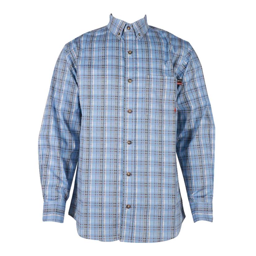 Forge Blue Plaid FR Men's Shirt