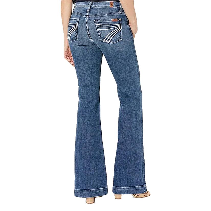 7 For All Mankind Dojo Trouser Lake Blue Women's Jeans