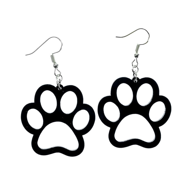 Fay Co Matte Paw Print Earrings