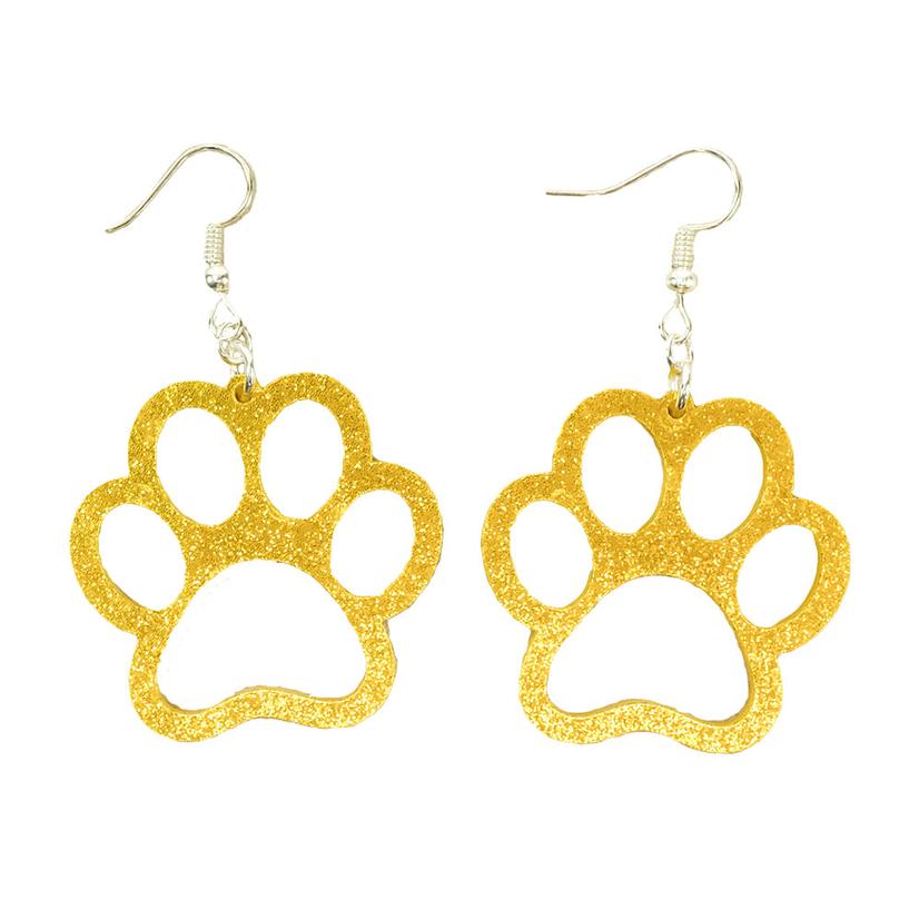 Fay Co Matte Paw Print Earrings