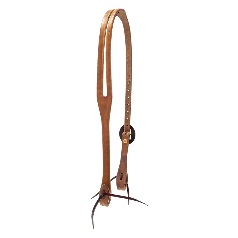 STT Premium 5/8" Split Ear Headstall with Silver Mounted Oval Buckle