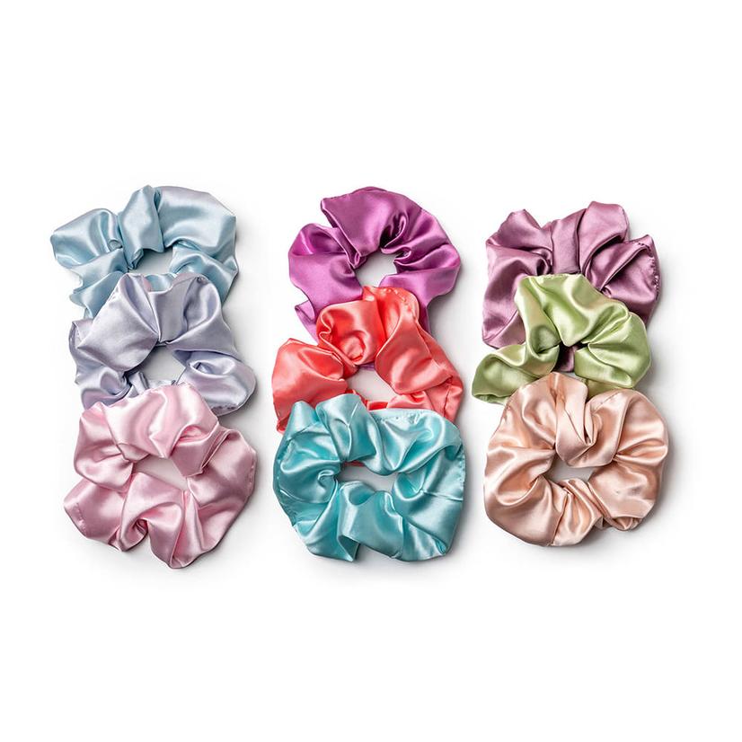 Lemon Lavender Mane Squeeze Oversized Satin Scrunchies 3 Pack