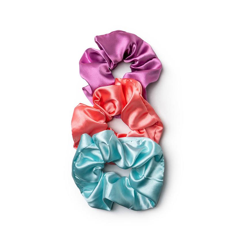 Lemon Lavender Mane Squeeze Oversized Satin Scrunchies 3 Pack