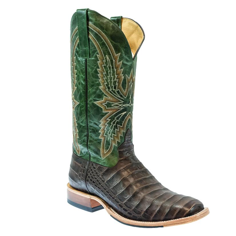 Horse Power Chocolate Caiman Print 13" Men's Boots