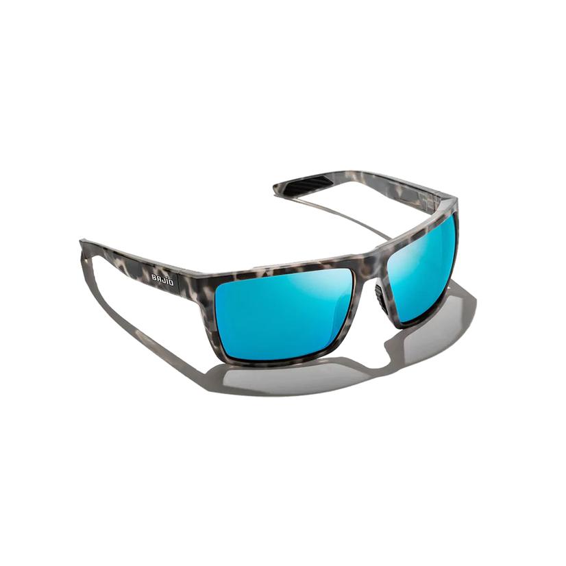 Bajio Stiltsville Blue Mirror Glass Grey Tortoise Matte Frame