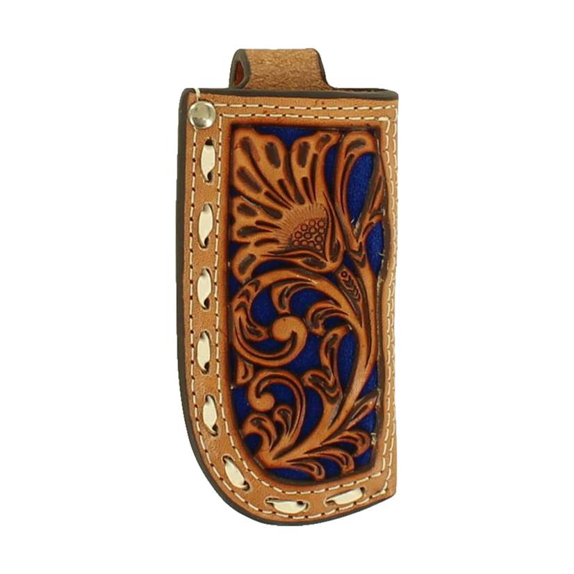 Nocona Small Blue Tooled Knife Sheath