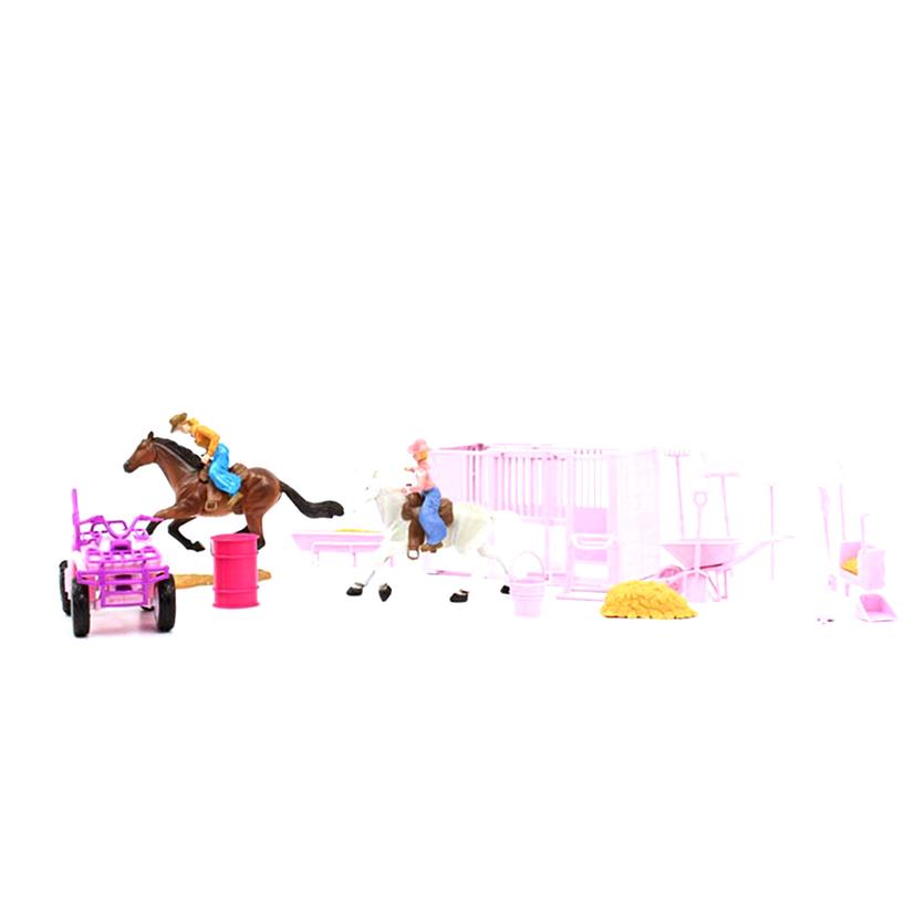 M+F Pink and Purple BigTime Rodeo PlaySet