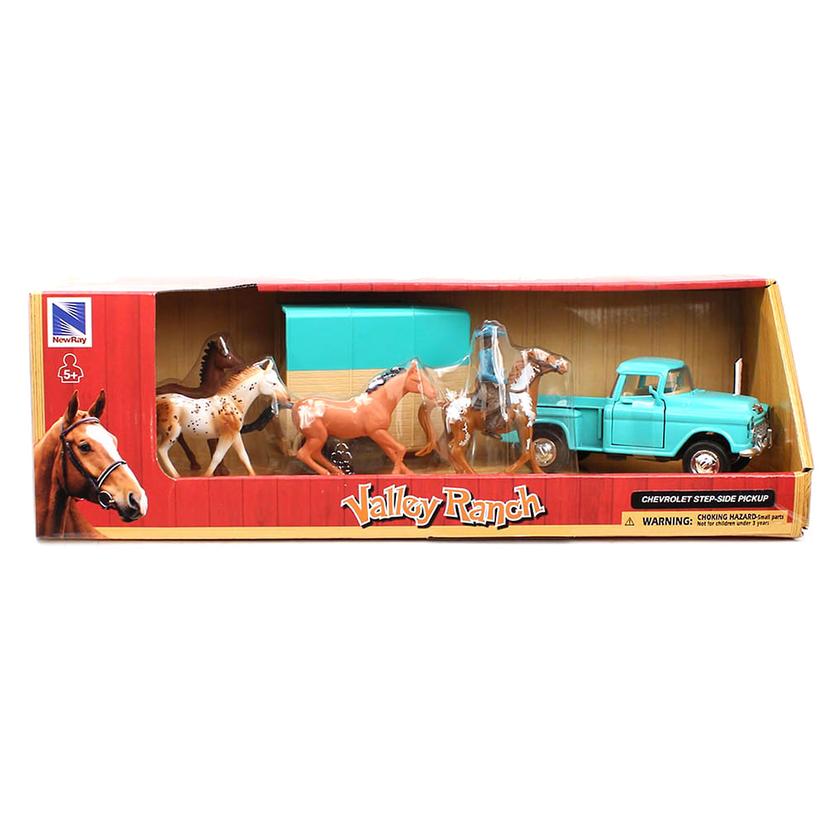 M+F BigTime Rodeo Playset Vintage 55 Chevy Valley Ranch