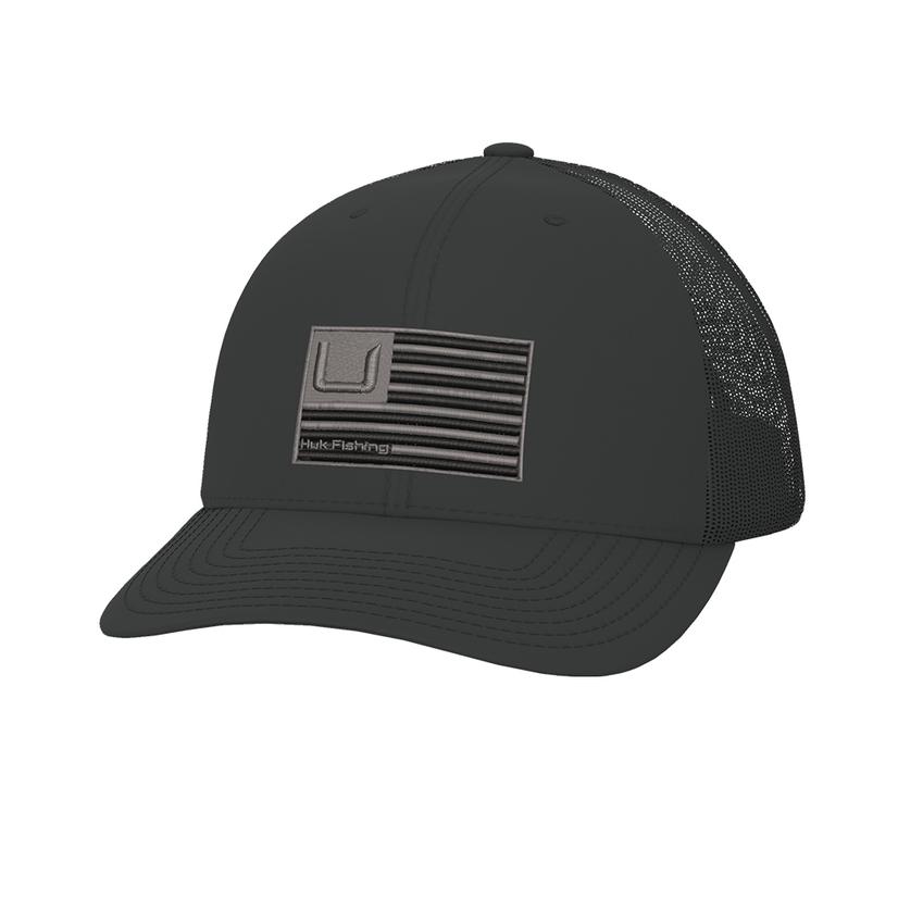 Huk Bars Black Trucker Cap