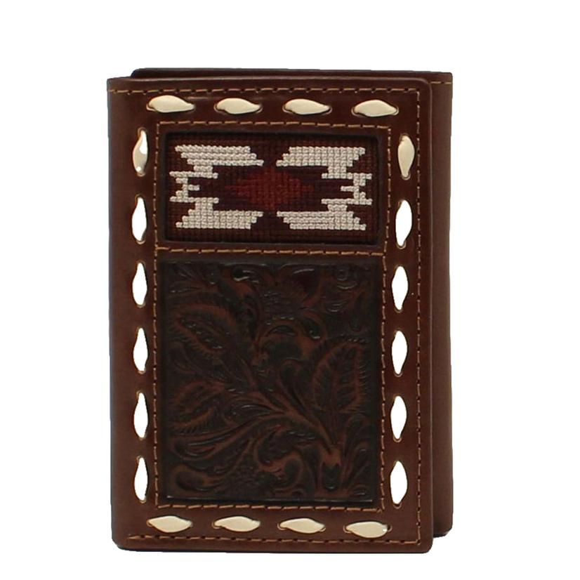 Nocona Beaded Trifold Wallet