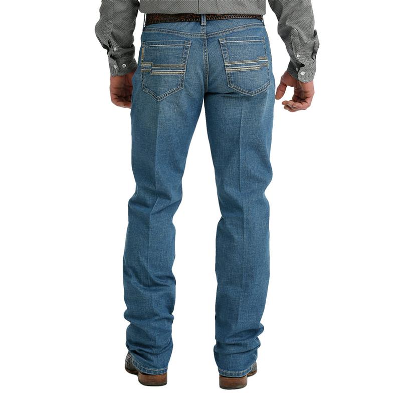 Cinch Jesse Mid Rise Slim Straight Medium Stonewash Men's Jean