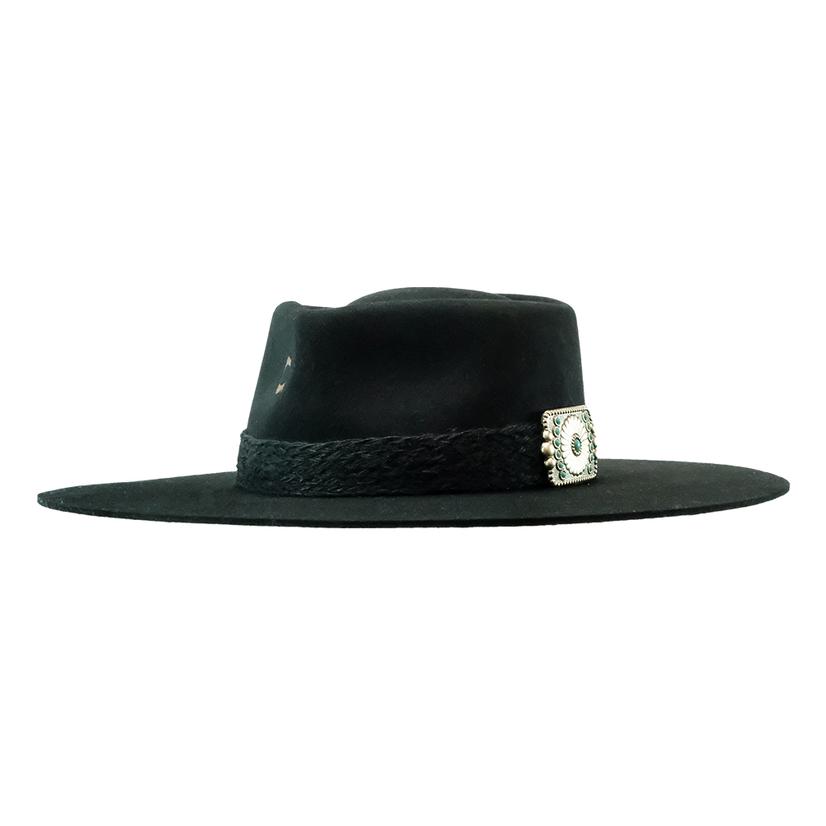 Charlie 1 Horse Black Fling 4" Brim Felt Hat