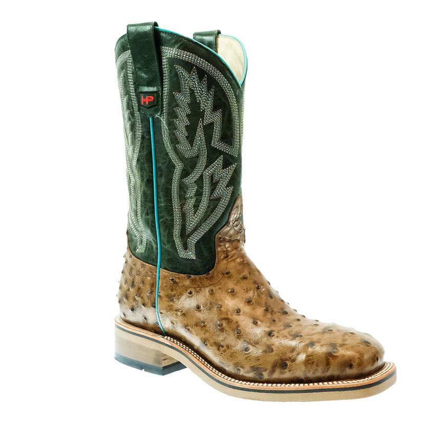 Horse Power 12" Honey Impostrich Print Men's Work Boots