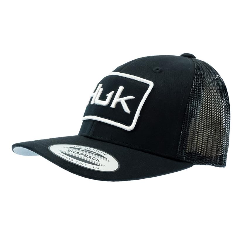 Huk Logo Black Trucker Cap