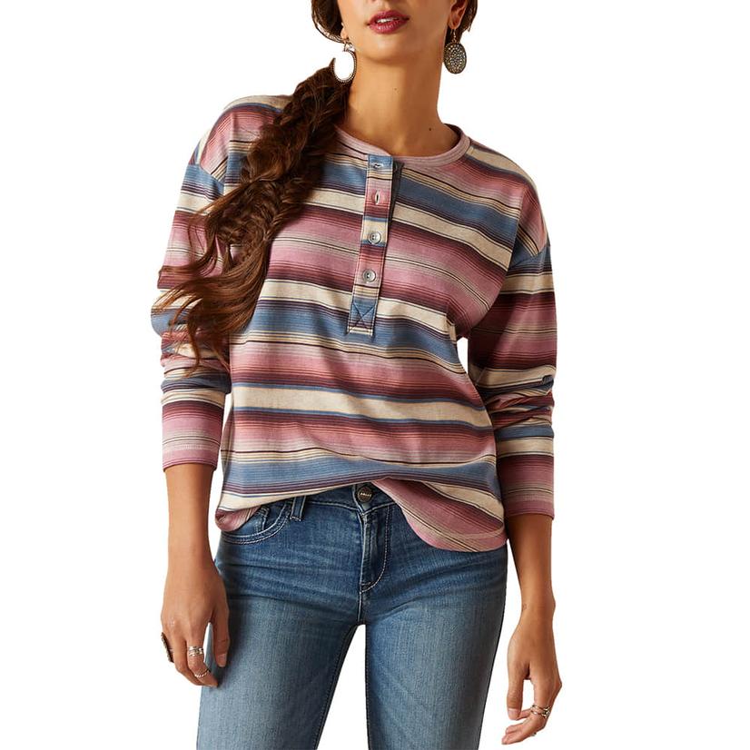 Ariat Long Sleeve Terry Serape Women's Henley