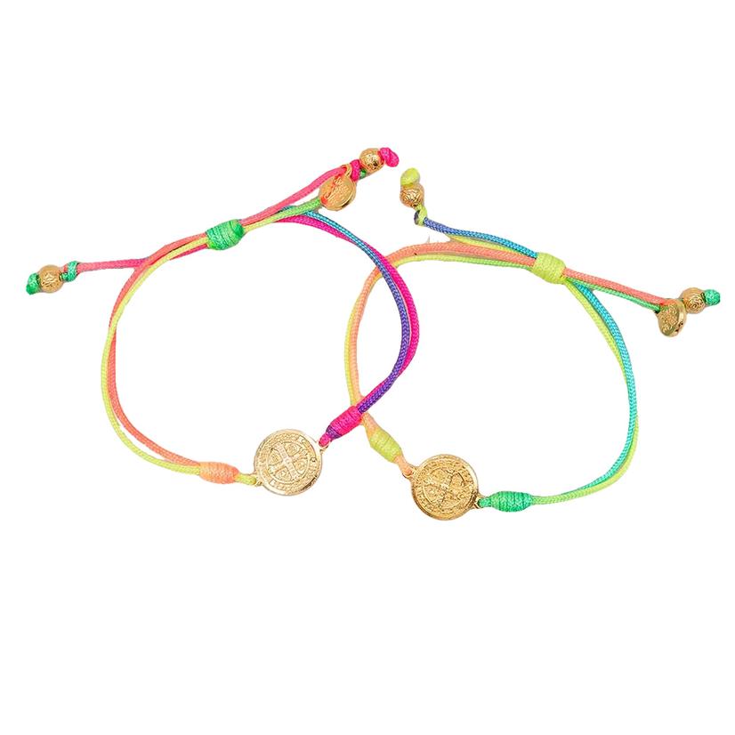 My Saint My Hero Rainbow Best Friend Bracelets Set