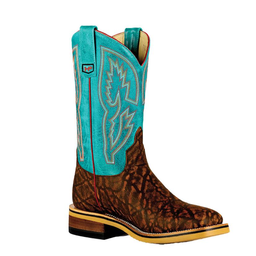 Horse Power Cognac Elephant 12" Turquoise Barcelona Men's Work Boot