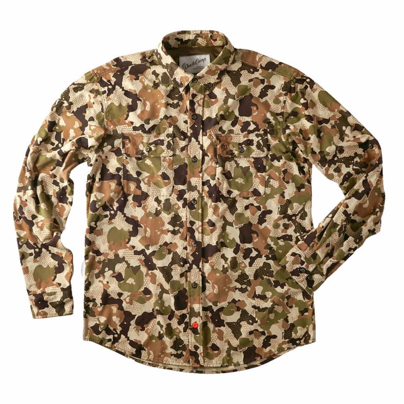 Duck Camp Wetland Camo Lightweight Long Sleeve Men's Shirt