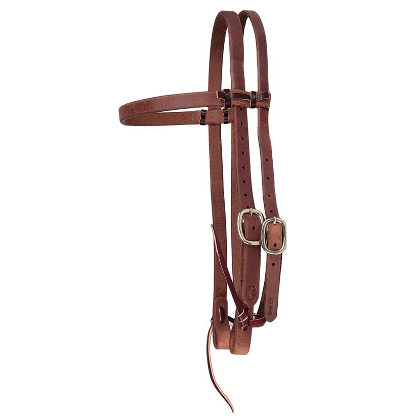 STT Hermann Oak Harness Leather Browband Headstall 3/4"