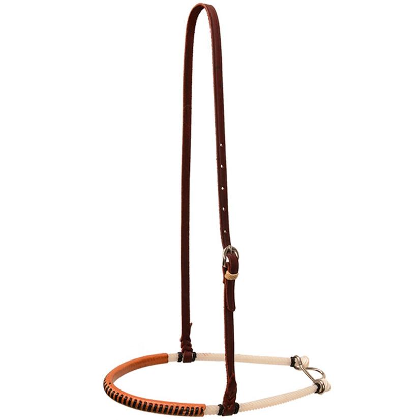 STT Laced Leather Double Rope Noseband Light or Dark Oil