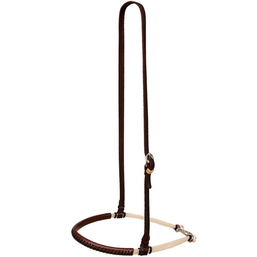 STT Laced Leather Double Rope Noseband Light or Dark Oil