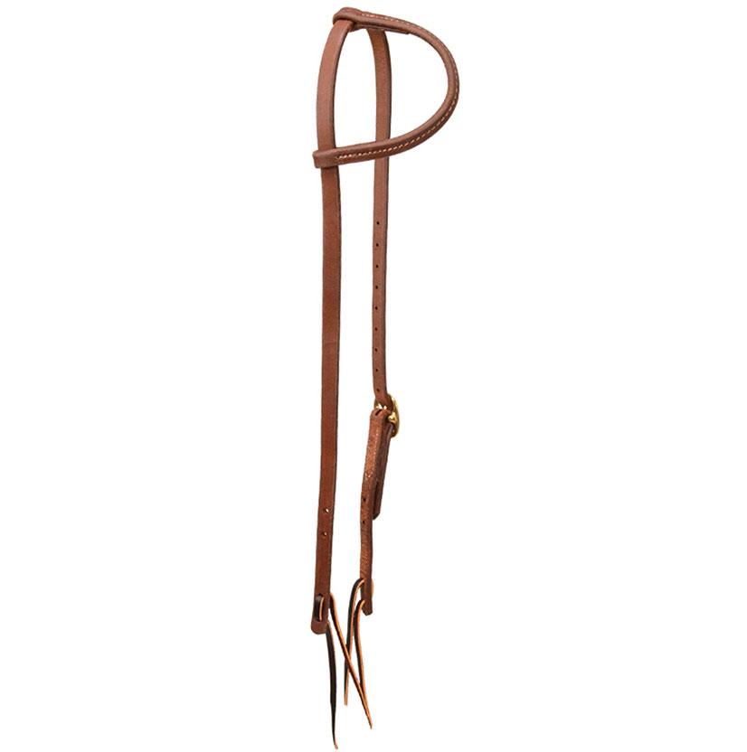 STT Slide Ear Headstall Hermann Oak Harness Leather 5/8"