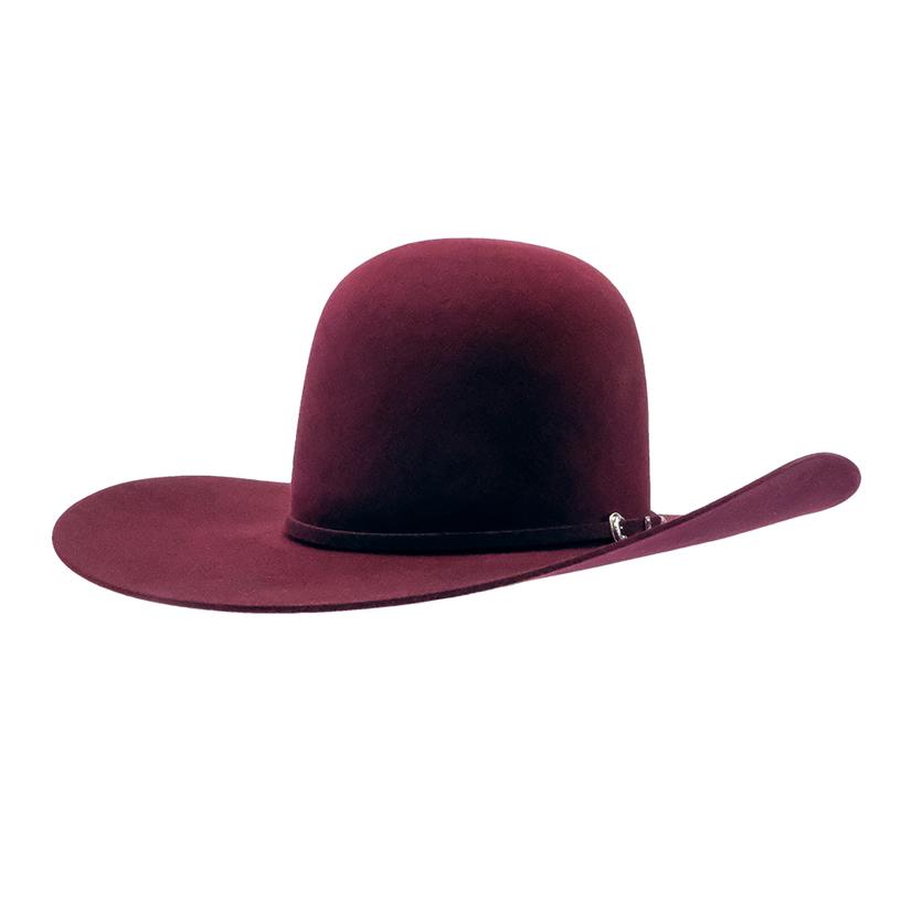 Rodeo King 7X Merlot 4.5" Brim Open Crown Felt Cowboy Hat