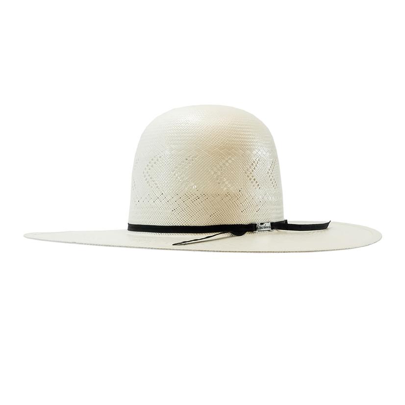 American Hat Company Round Oval 4.25" Brim Open Crown Natural Straw Hat