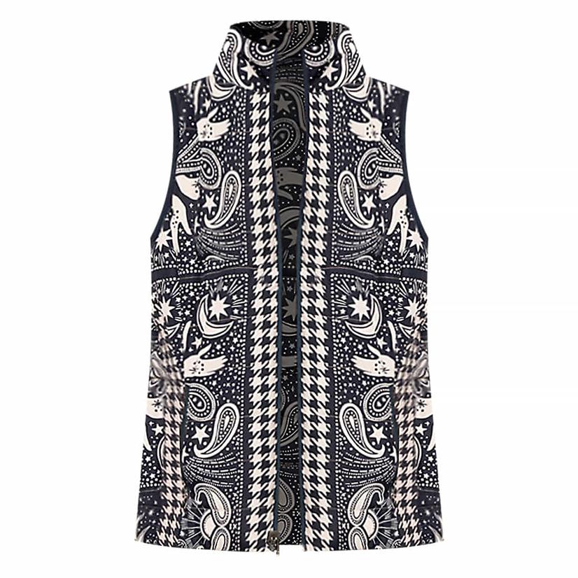 Johnny Was Multi-Color Sasha Reversible Women's Vest