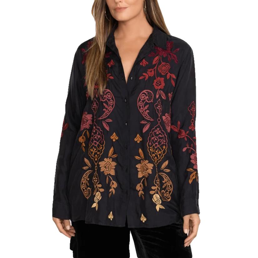 Johnny Was Kiana Ribbon Detail Women's Blouse