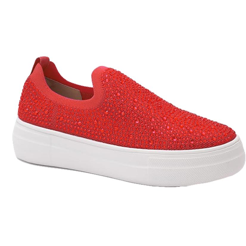 Corky's Glaring Red Chunky Glitter Women's Shoe