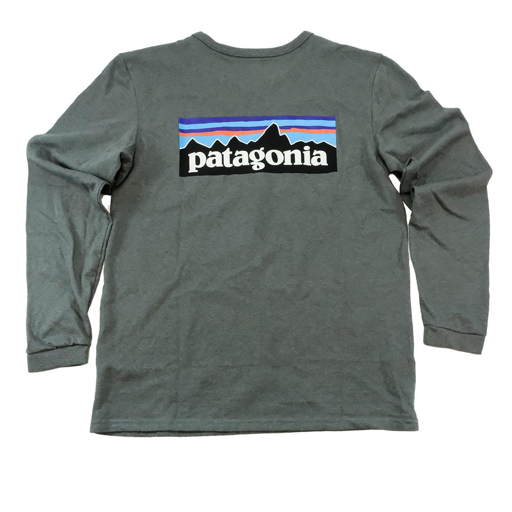 Patagonia Grey Logo Long Sleeve Women's Shirt