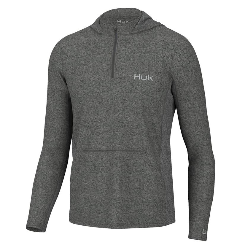 Huk Coldfront Volcanic Ash Heather Men's Hoodie