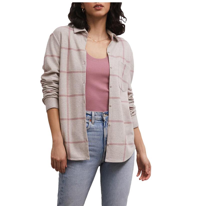 Z Supply Smoked Rose Zenith Plaid Shirt