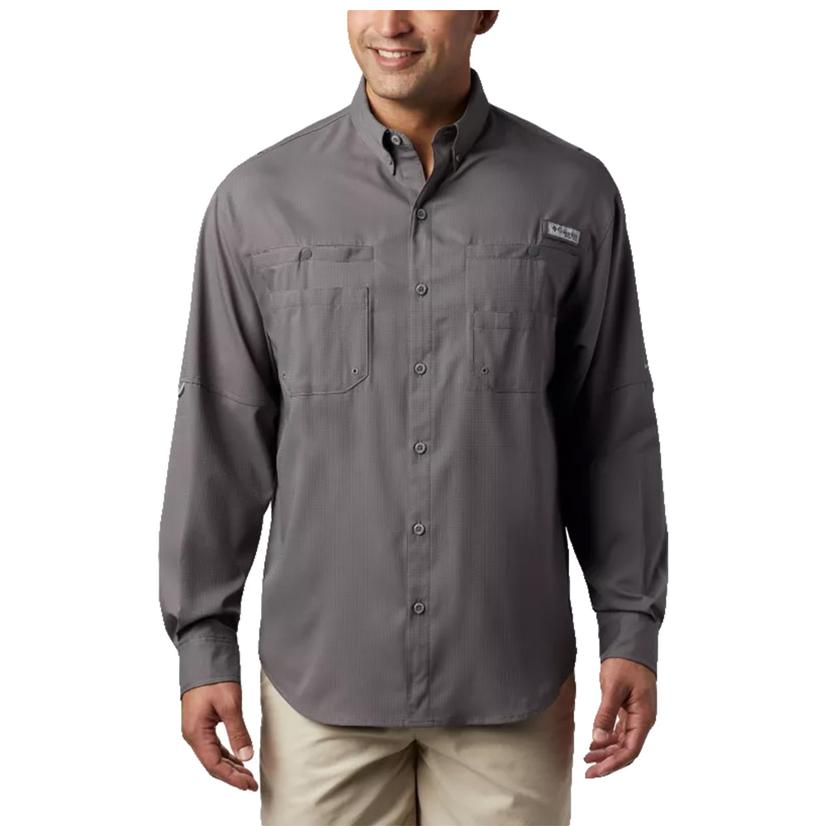 Columbia Tamiami II Long Sleeve City Grey Men's Shirt