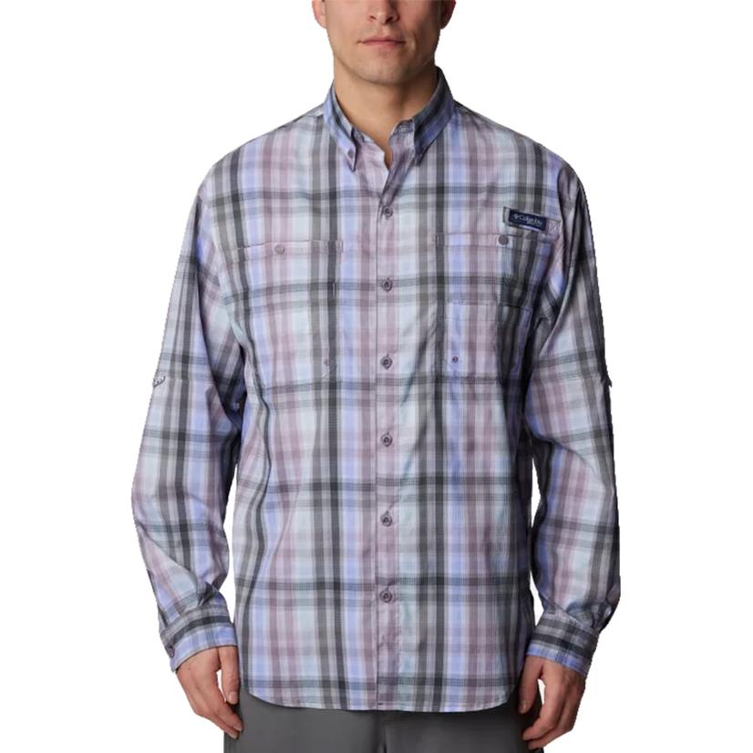 Columbia Super Tamiami Long Sleeve Granite Purple Men's Shirt