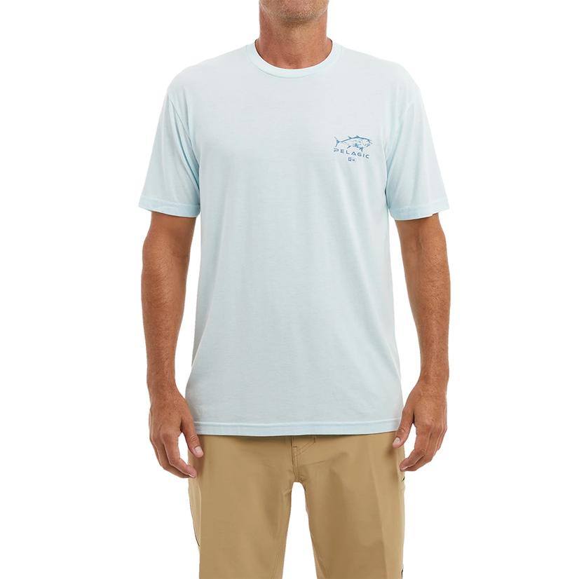 Pelagic Premium Triblend Men's Blue Fish Graphic Tee