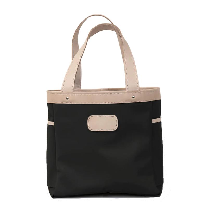 Jon Hart Left Bank Black Coated Canvas Tote