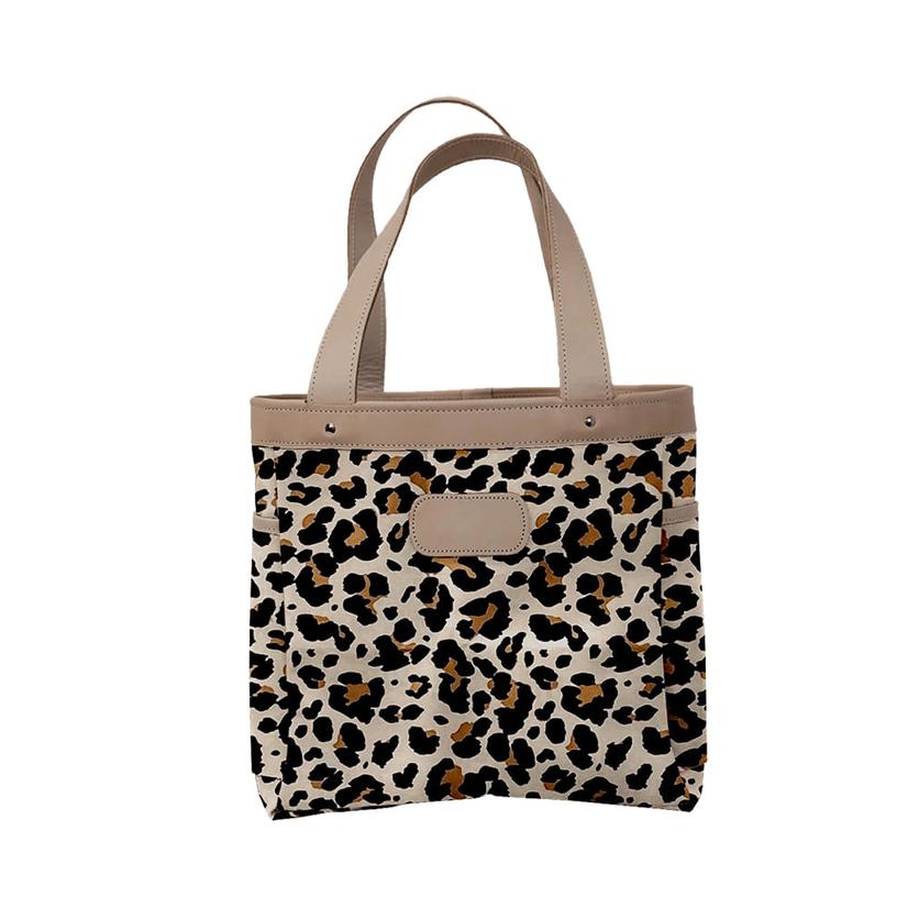 Jon Hart Left Bank Leopard Coated Canvas Tote