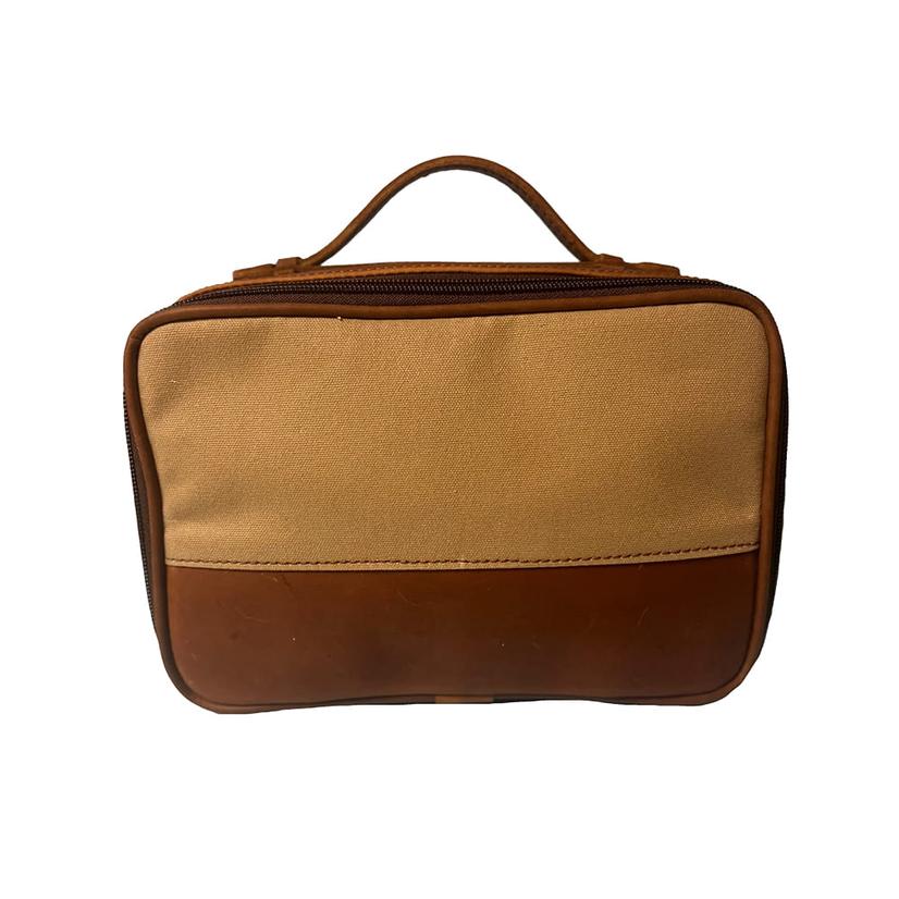 Jon Hart Khaki Canvas JH Dopp Kit