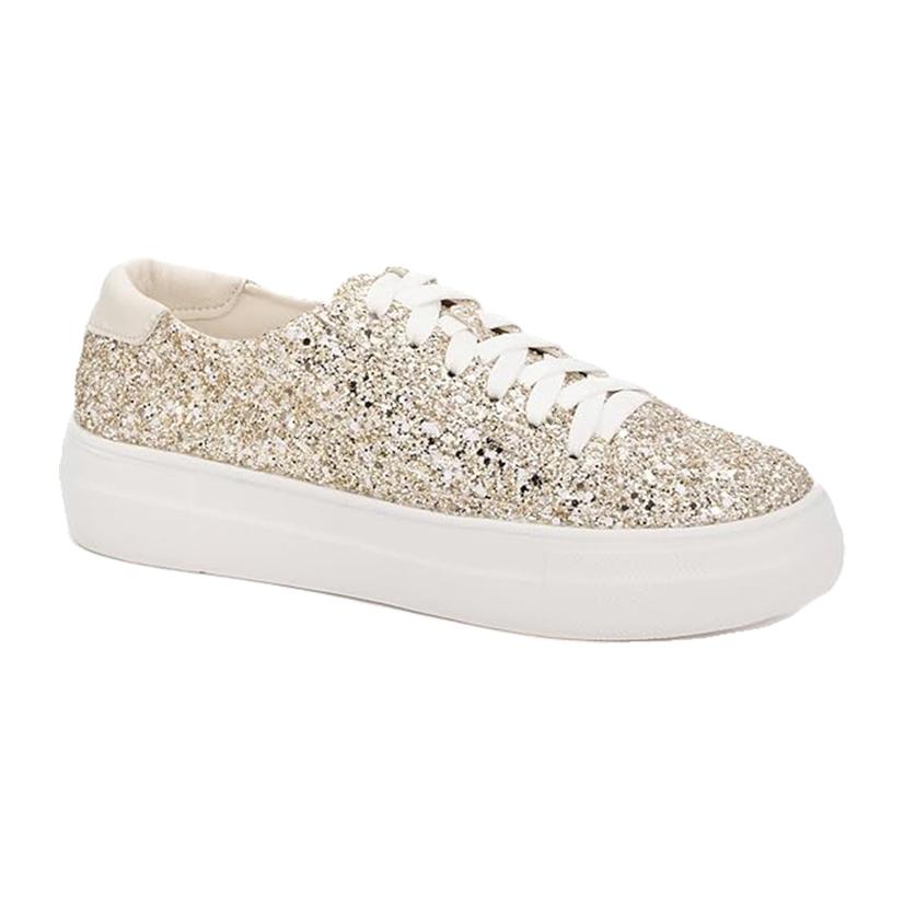 Corkys Glaring Gold Chunky Glitter Women's Shoes