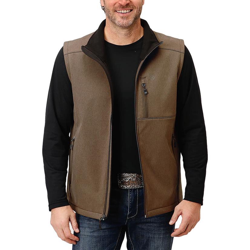 Roper Tech Series Brown Softshell Men's Vest