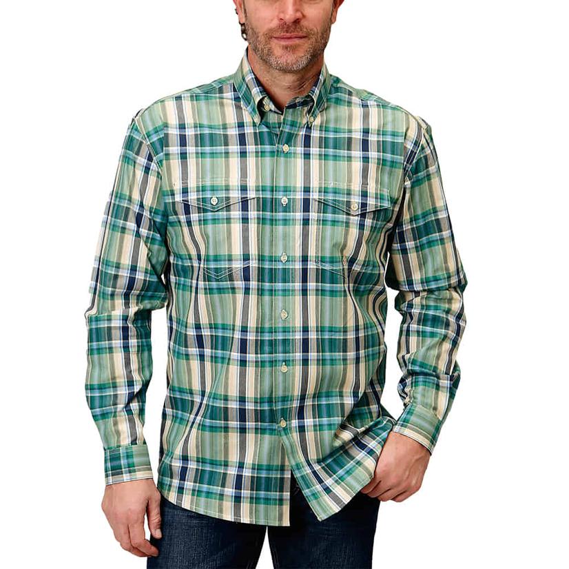 Roper Amarillo Classic Forest Plaid Men's Shirt