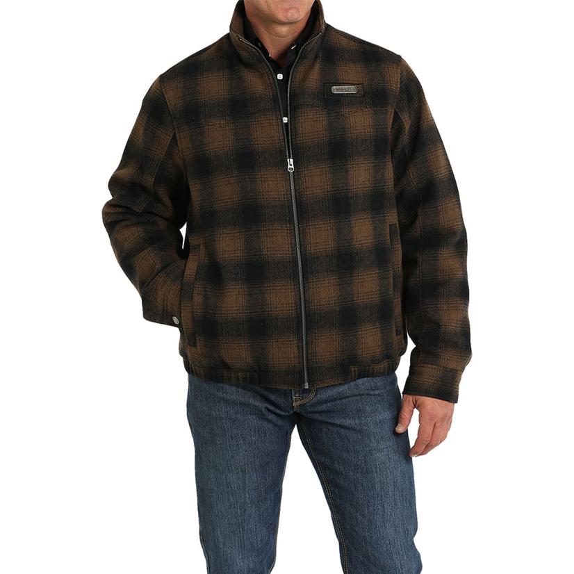 Cinch Brown Plaid Concealed Carry Men's Jacket