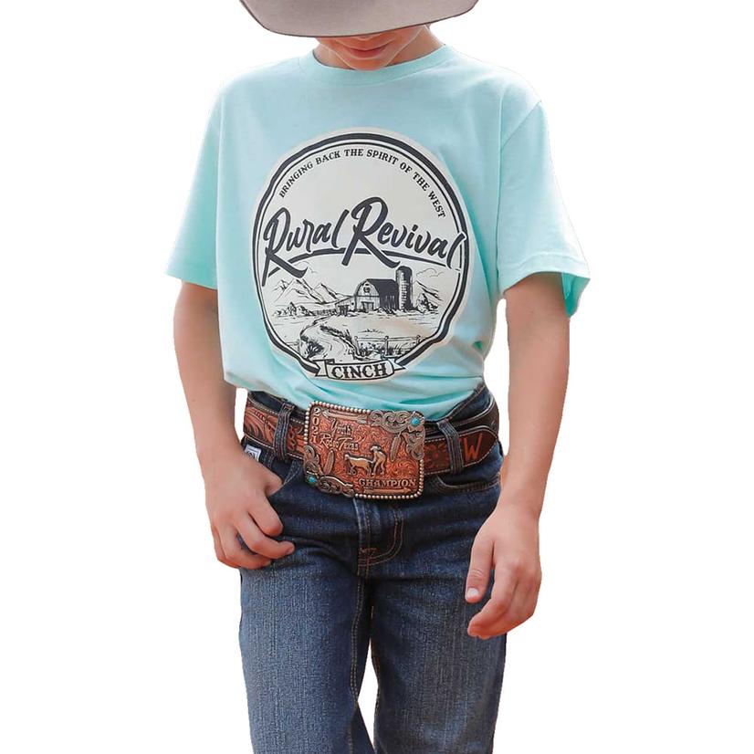 Cinch Rural Revival Graphic Blue Boy's Tee