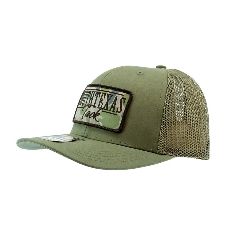 STT Camo Patch Loden Green Meshback Cap