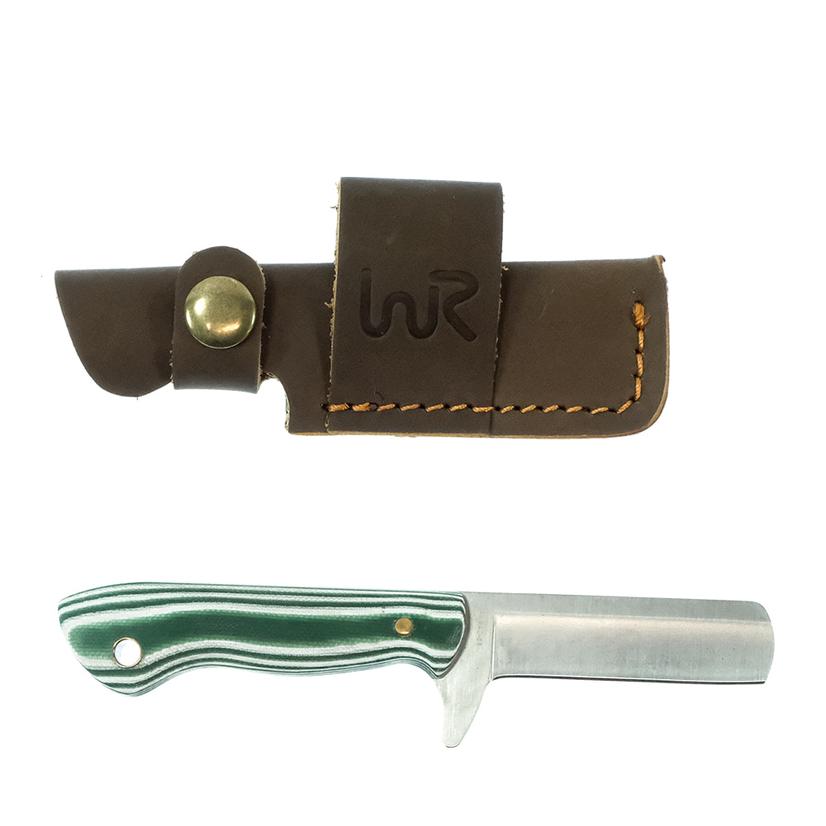 Whiskey Bent Knives Green Snake Bull Cutter Knife