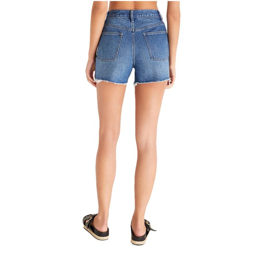 Z Supply Everyday Hi-Rise Indigo Denim Shorts