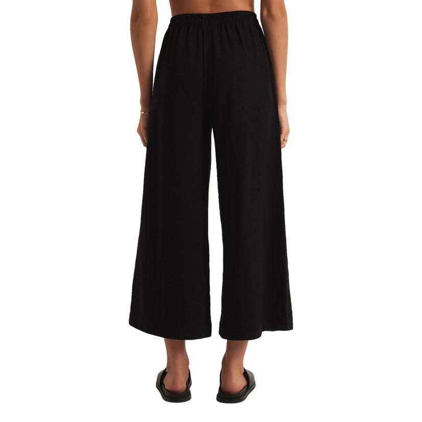 Z Supply Black Scout Women's Textured Slub Pants