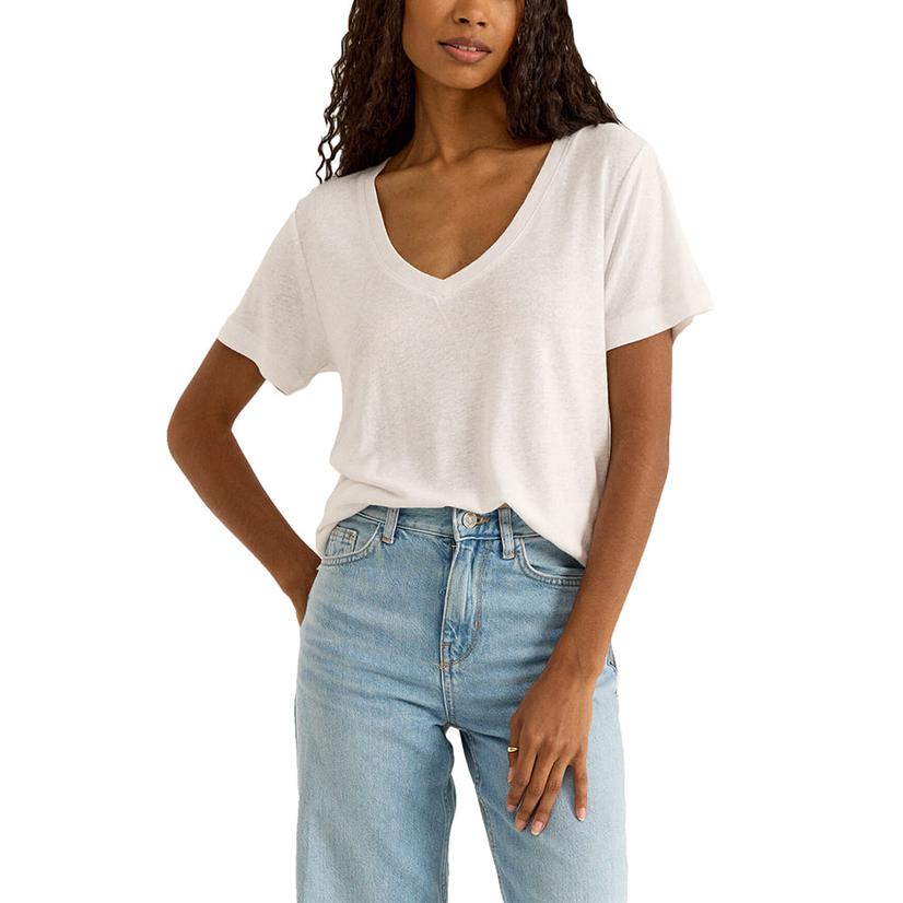 Z Supply White Beachport Women's Tee